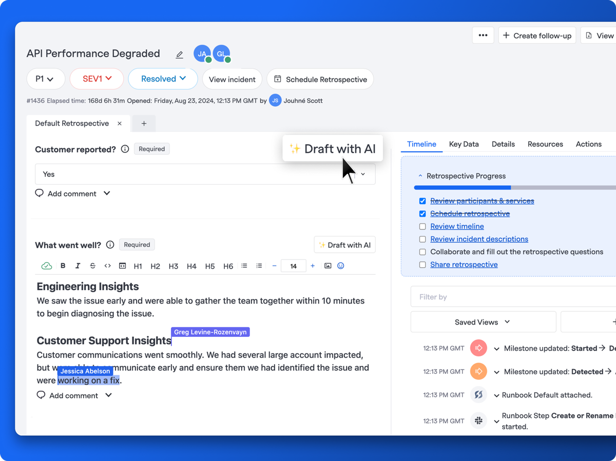 Respond faster with less work